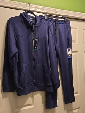 NEW Spyder Men's Zip-Up Hoodie & Jogger Set - Navy